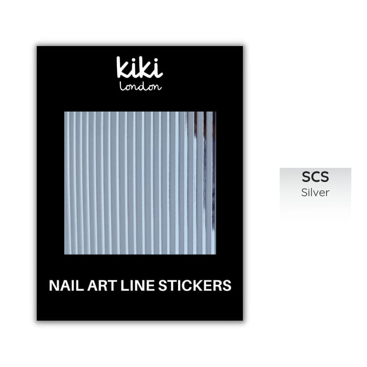 Silver Nail Art Strips 1 vel