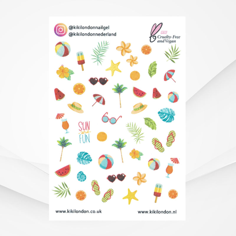 Water Decals Summer Holiday Mix